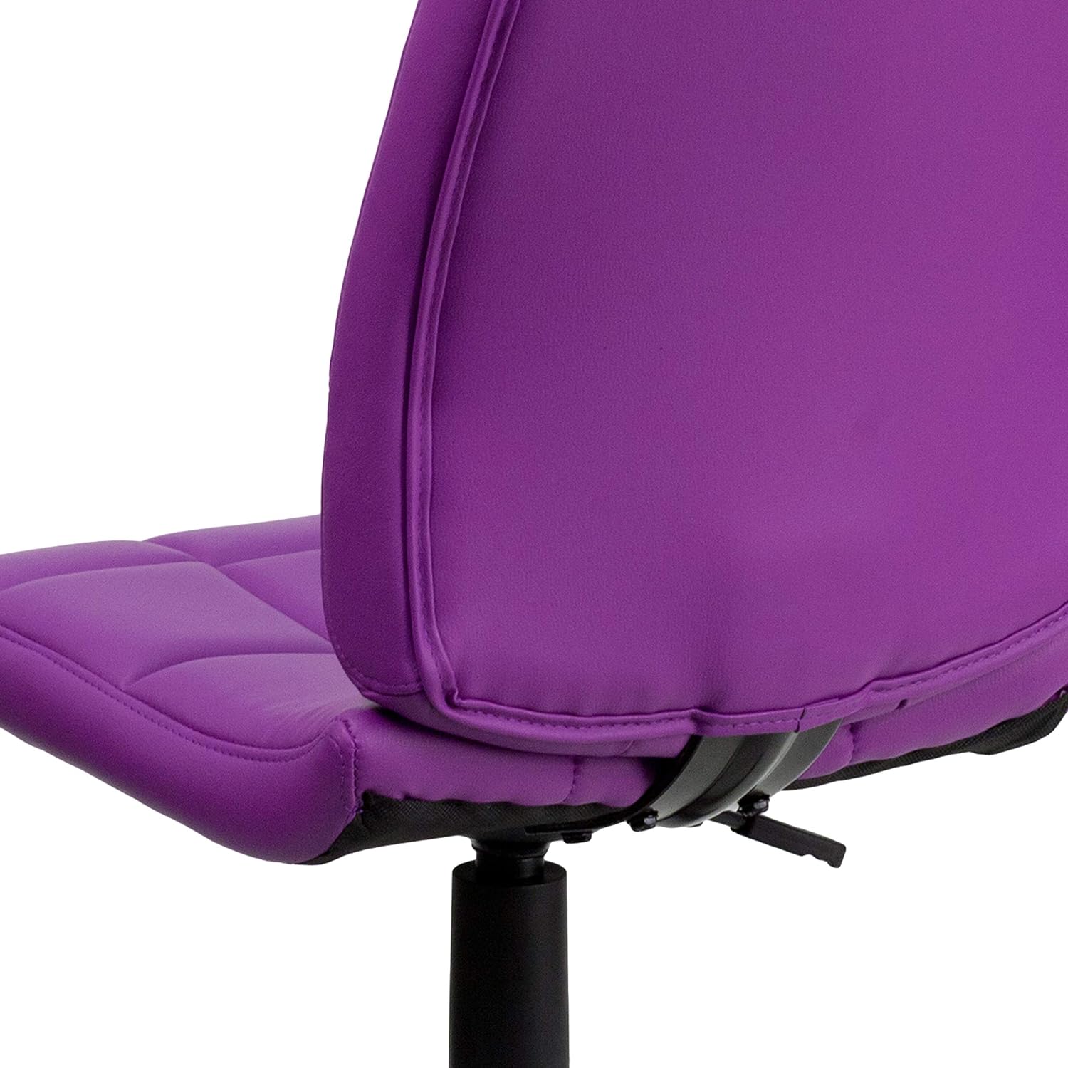 Flash Furniture Clayton Mid-Back Purple Quilted Vinyl Swivel Task Office Chair
