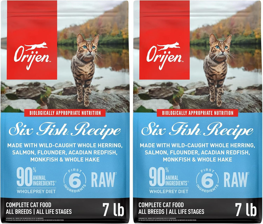 ORIJEN Six Fish Cat 7LB (Pack of 2)