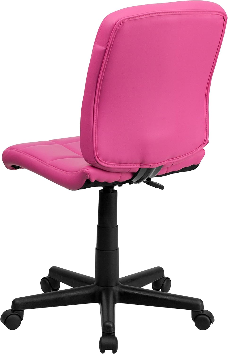 Flash Furniture Clayton Mid-Back Pink Quilted Vinyl Swivel Task Office Chair