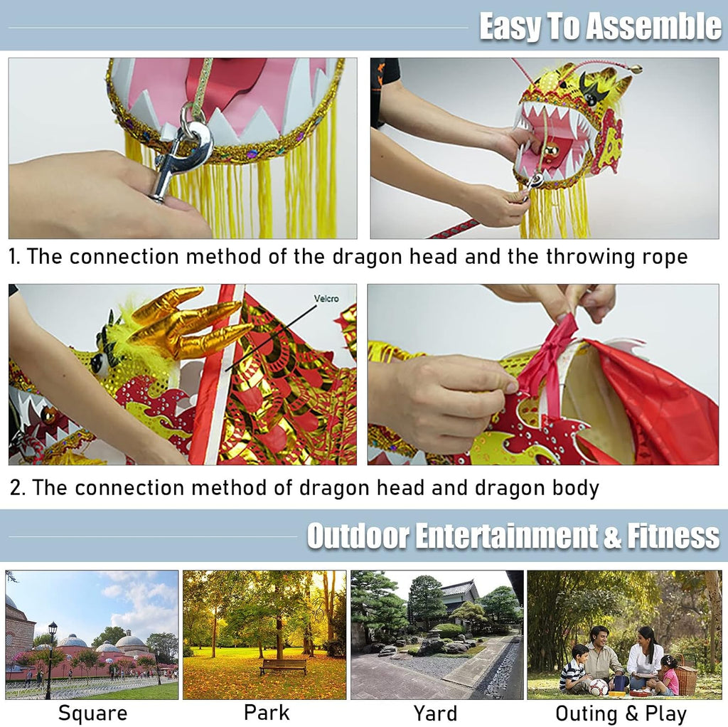 LXLF Aldult Elderly Dragon Dance Ribbon, Silk Flowy Spinning Dance Poi, Extra Long Streamer for Spring Outing, Party Celebration (Color : Black, Size : 8m/26ft)