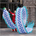 Chinese Dragon Dance 3D Dragon Ribbon Streamer Traditional Colourful Chinese Dragon Dance Colorful Dragon Silk 6m/8m Fitness Dragon Dance Interesting