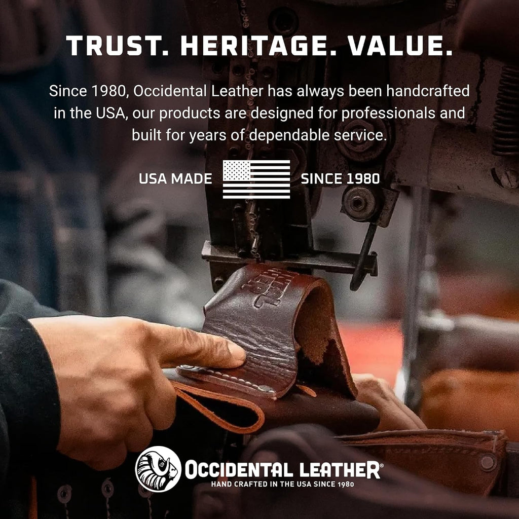 Occidental Leather Seven Bag Framer Set - X-Large - 23 Pockets & Tool Holders - Premium Top-Grain Leather - Made in USA