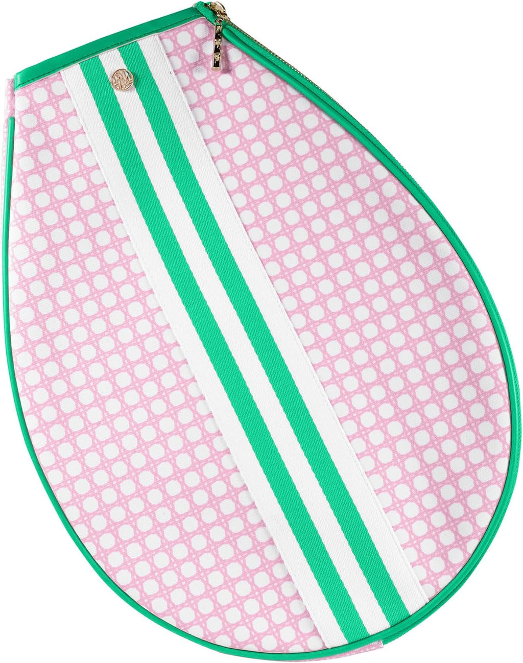 Lilly Pulitzer Tennis Tote Bag with Removable Shoulder Strap, Large Tennis Shoulder Bag for Tennis Racket, Pickleball, Racket Sports, Travel Bag, Pink Caning