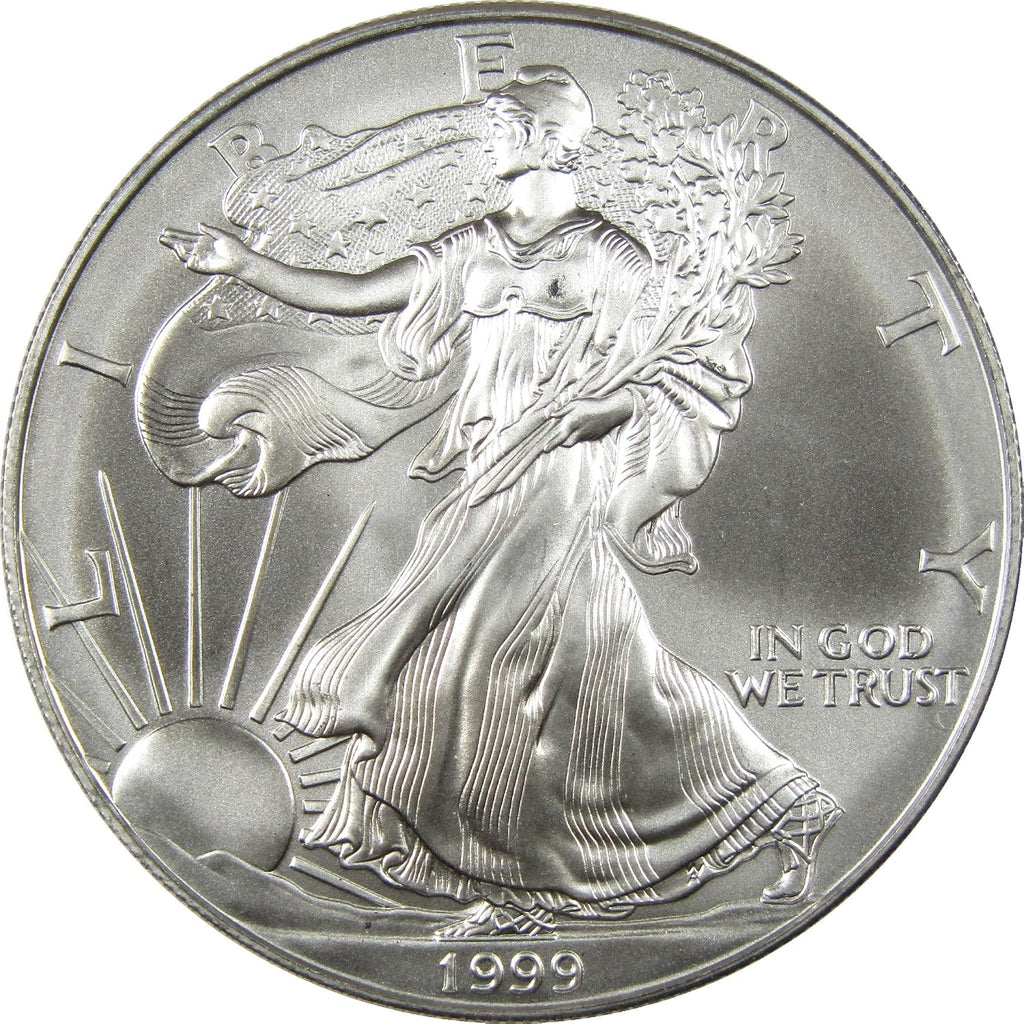 1999 American Silver Eagle Uncirculated Bullion $1 Coin