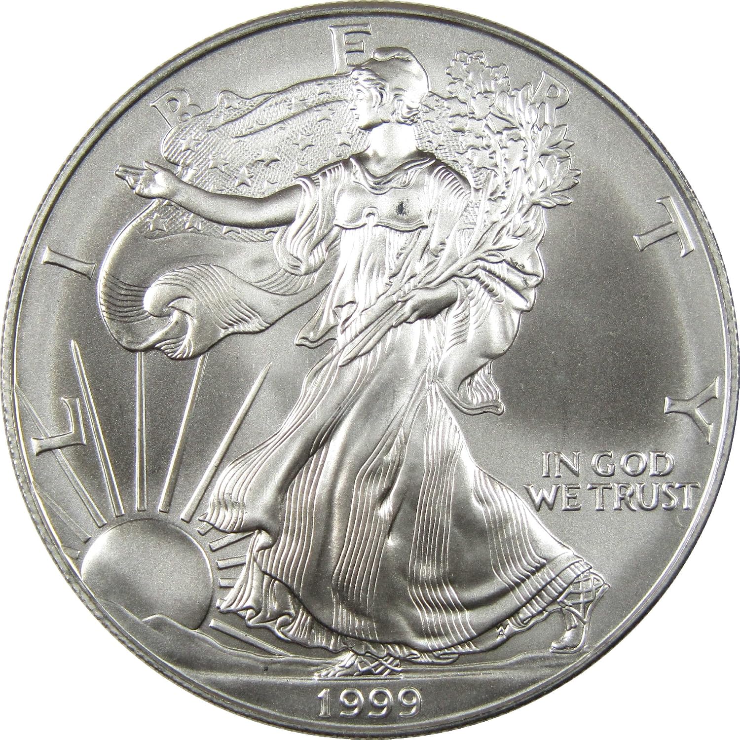 1999 American Silver Eagle Uncirculated Bullion $1 Coin