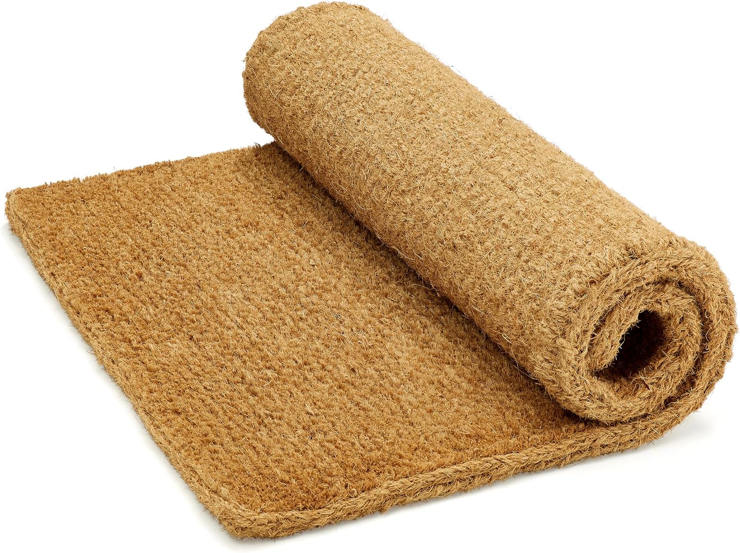 Kempf 2-Inch Thick Coco Coir Door Mat, 36' x 72' – Natural Fiber, Woven-Backed, Heavy-Duty for Indoor/Outdoor Front Door Entryway & Porch