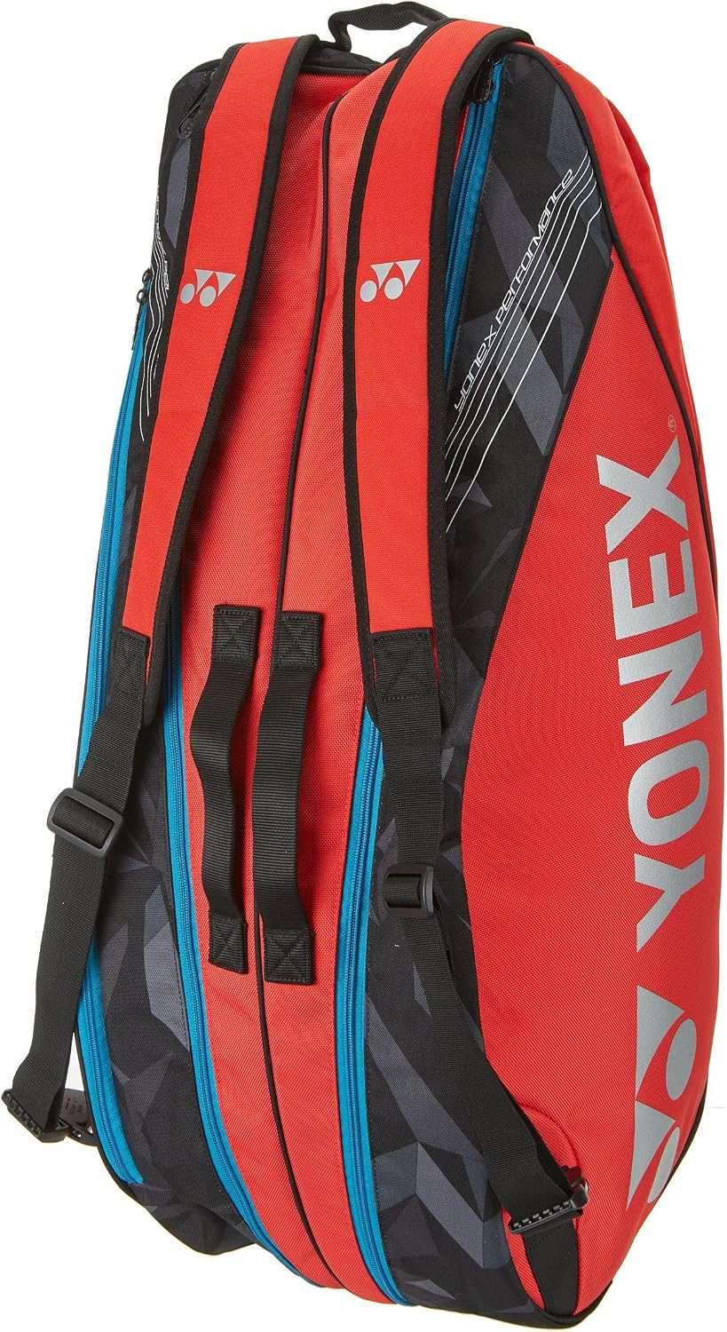 YONEX Bag 92226 (Tango Red) (6 Pack) Pro Tennis Badminton Racket Bag