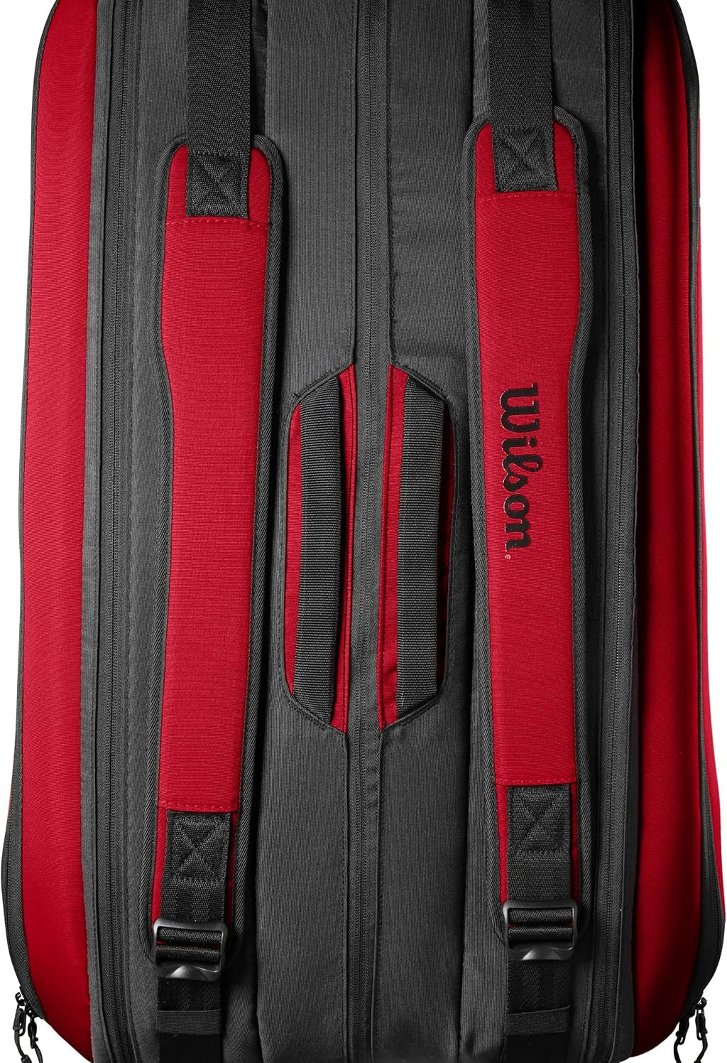 Wilson Clash V2 Super Tour Tennis Racket Bag - Red/Black, Holds up to 15 Rackets