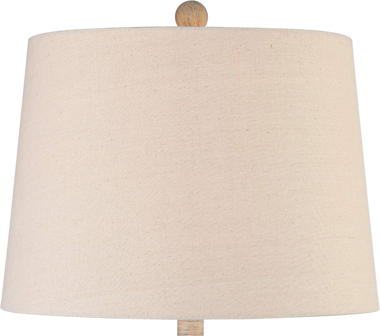 John Timberland Chico Rustic Southwest Natural Cottage Core Table Lamp 27' Tall Faux Light Wood Oatmeal Fabric Drum Shade for Living Room Bedroom House Bedside Nightstand Home Office Reading