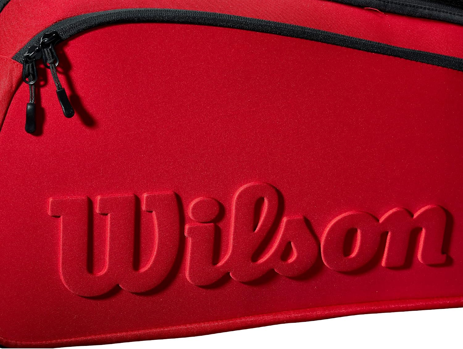 Wilson Clash V2 Super Tour Tennis Racket Bag - Red/Black, Holds up to 6 Rackets