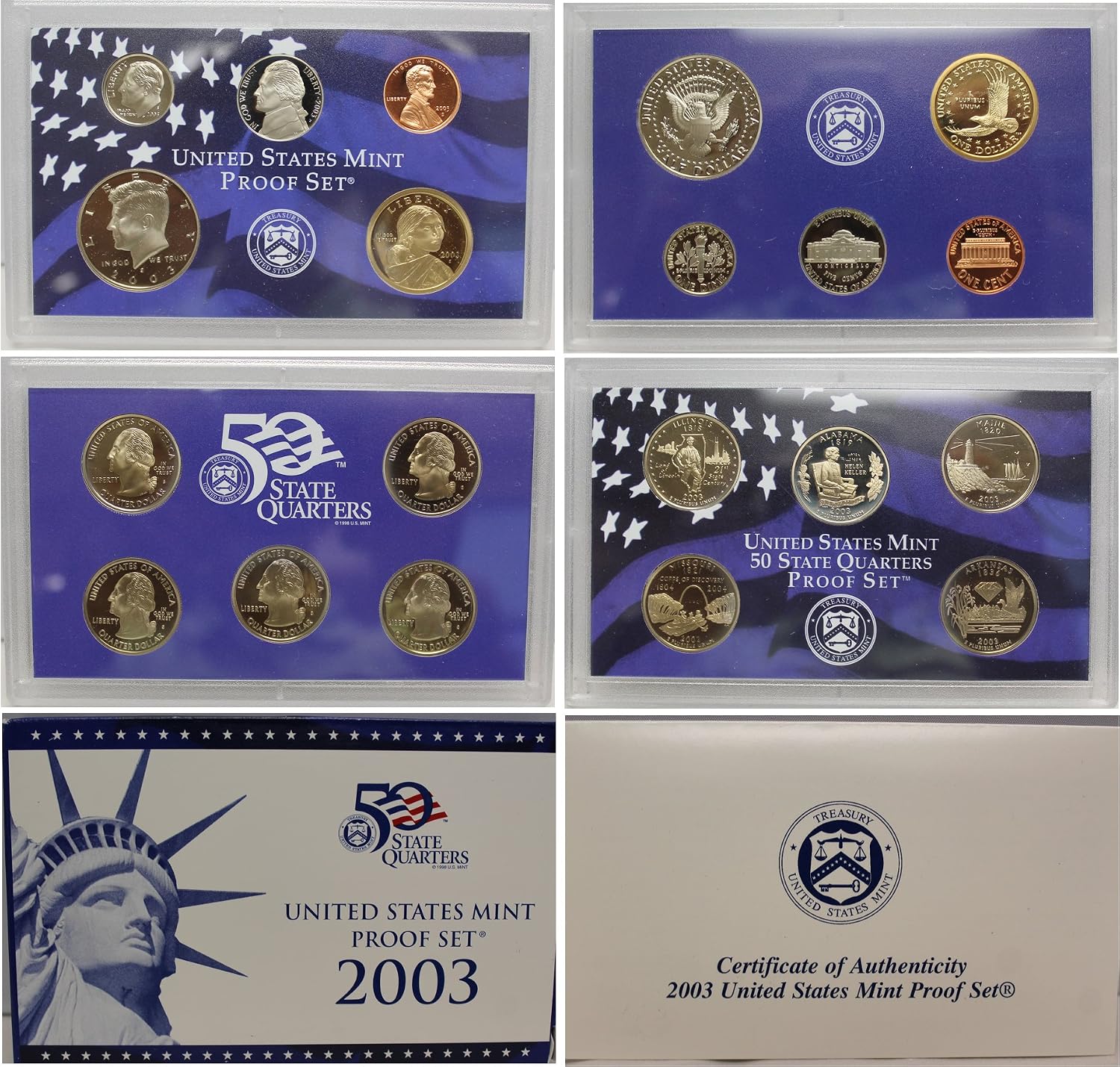 1999 S -2008 US Mint Set Clad Proof Set Run 109 coins