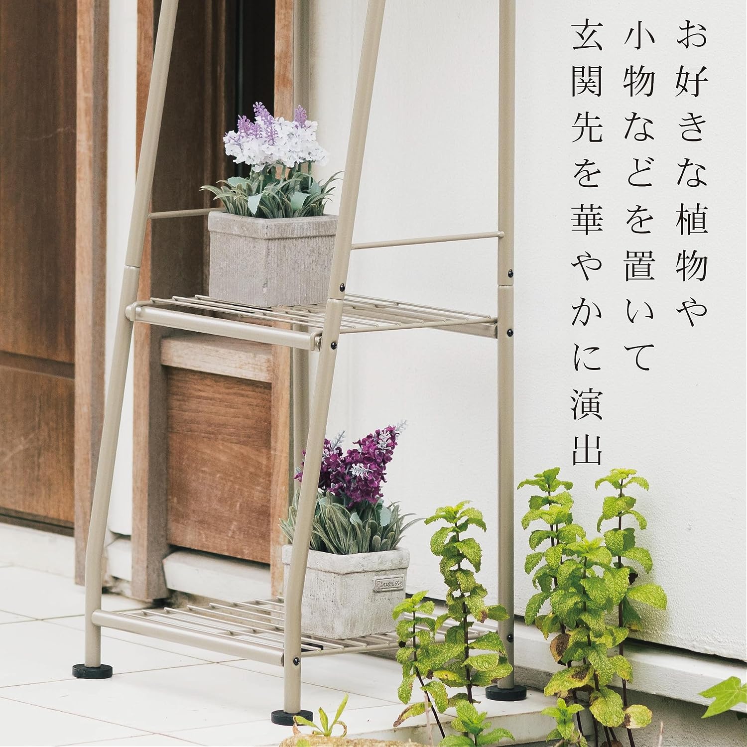 Green Life PS04FHM70D(TGY) Post Stand Set, Outdoor, Mail-Service Compatible, Dial Lock, Wood Grain Titanium, Large, Wood Grain Large Post Stand Set (Titan Gray)
