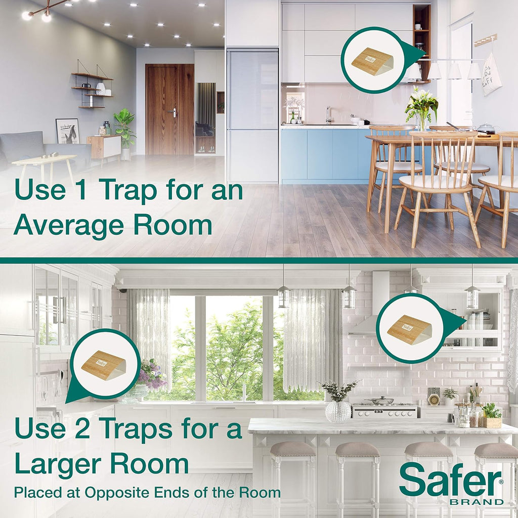 Safer Brand 05140 Pantry Moth Pest Trap and Killer for Grain, Flour, Meal and Seed Moths - 24 Traps