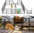 FXW Instant Unleashed Dog Playpen, Portable Pet Fence for Outdoor, RV Trips, and Camping, 40 inch, 16 Panels for Medium and Large Dogs with RV Step Grid│Patented