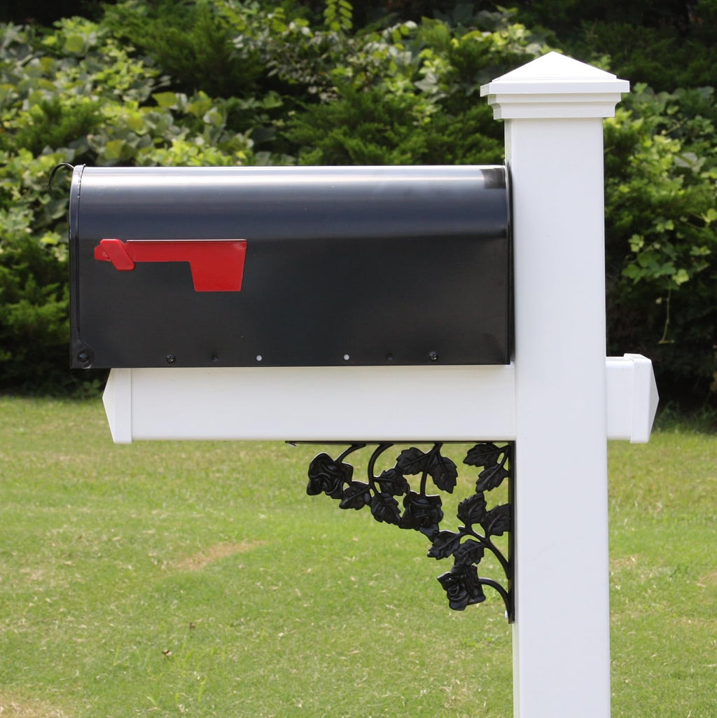 4Ever Products The Davidson Vinyl/PVC Mailbox Post (Includes Mailbox)