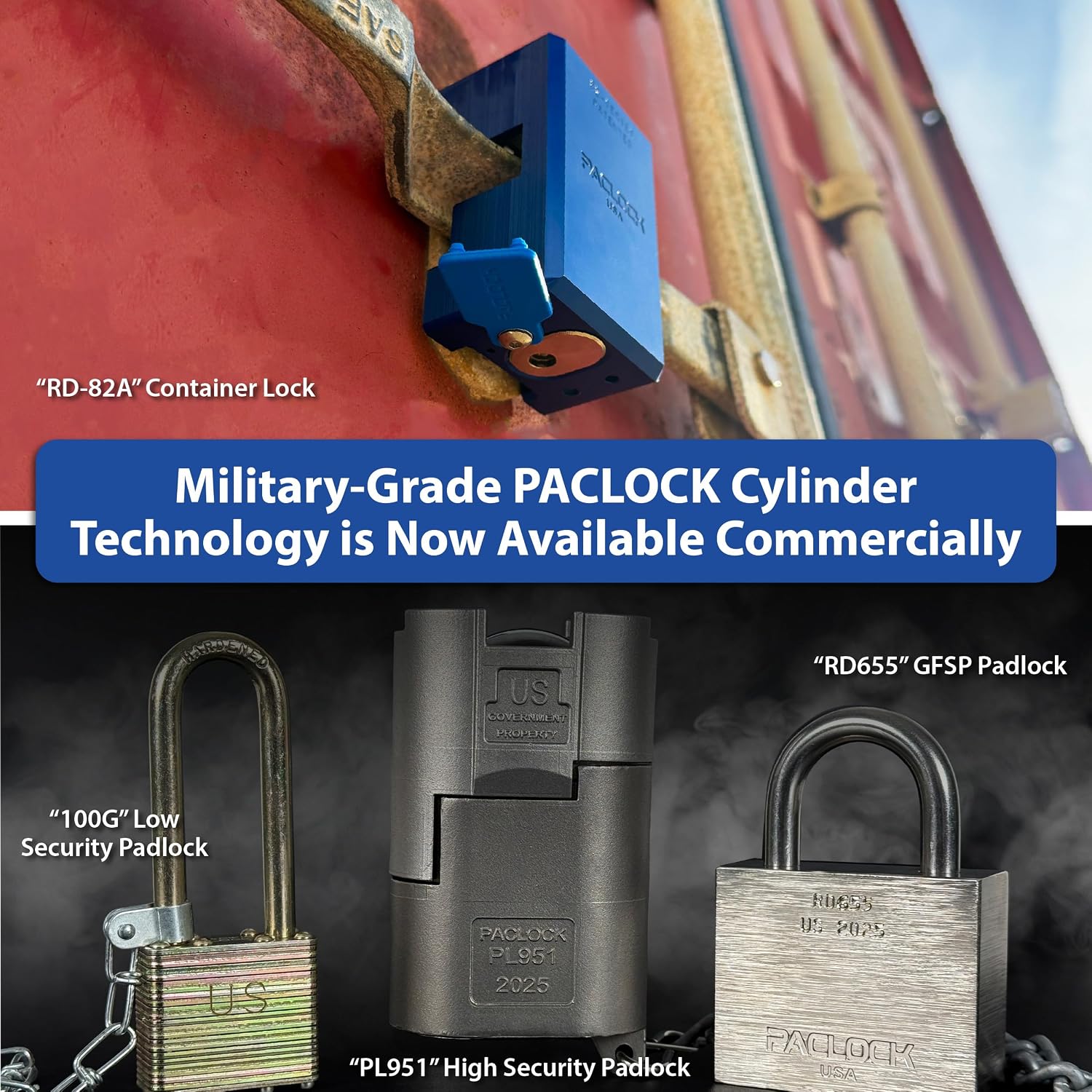 PACLOCK's RD656 Rotating Disc Padlock, 1/2' Dia. Stainless Steel Shackle, High Security Rotating Disc, Exclusive Key Number, U-Pick! Keyed Alike w/ 1 Key, Nickel-Plated Brass