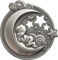 2018 CK LULLABY-DREAMING BOY 1 oz high relief silver coin antiqued Custom Engraving Available $5 Perfect Uncirculated