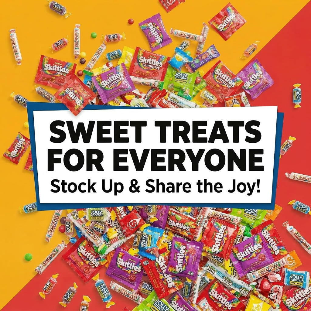 CANDYMAN Assorted Candy Variety Pack 20lbs, Candy Bulk Individually Wrapped, Party Favors Goodie Bags, Pinata Stuffers, Birthday Parties, Father's Day, Ship Cold