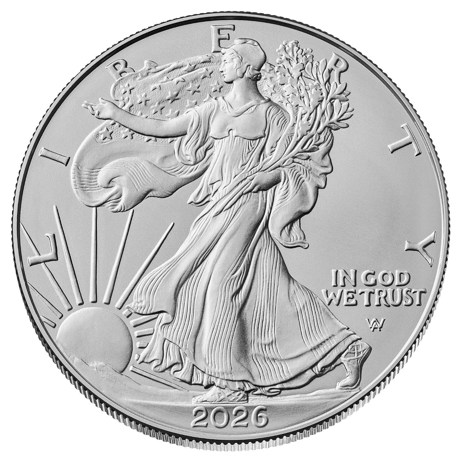 2026 U.S. Silver Eagle 1 oz Brilliant Uncirculated in Plastic Air-Tite Holder with Certificate of Authenticity Dollar Uncirculated US Mint