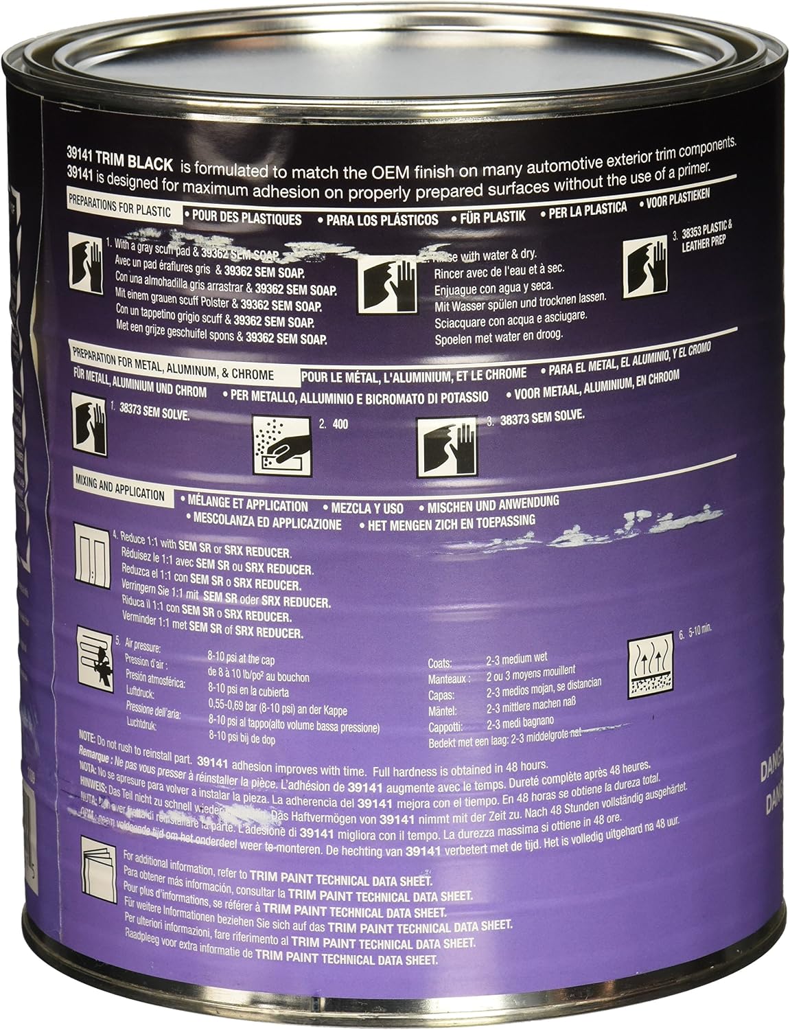 SEM 39141 Trim Black - 1 Gallon