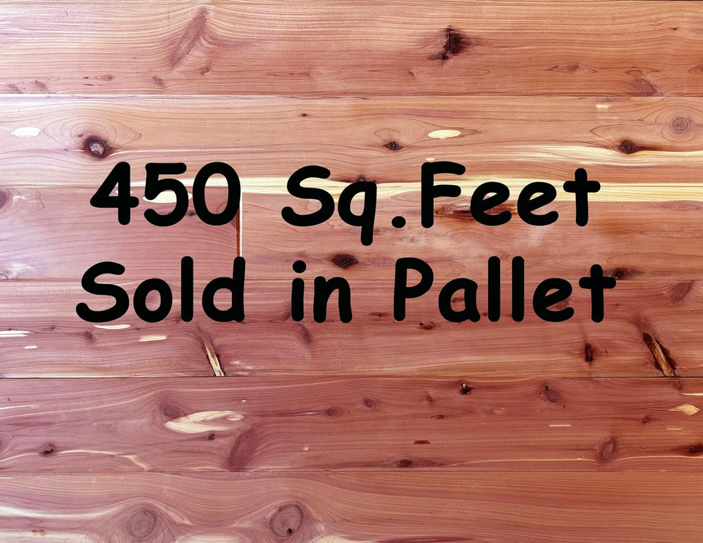 Cedar Elements Aromatic Red Cedar Planking Closet Liner 1/4' x3-3/4 x48 inch Unfinished Red Cedar Aromatic Cedar Tongue and Groove Wall Plank (450 Square Feet 1Pallet) Little Wholesale Program