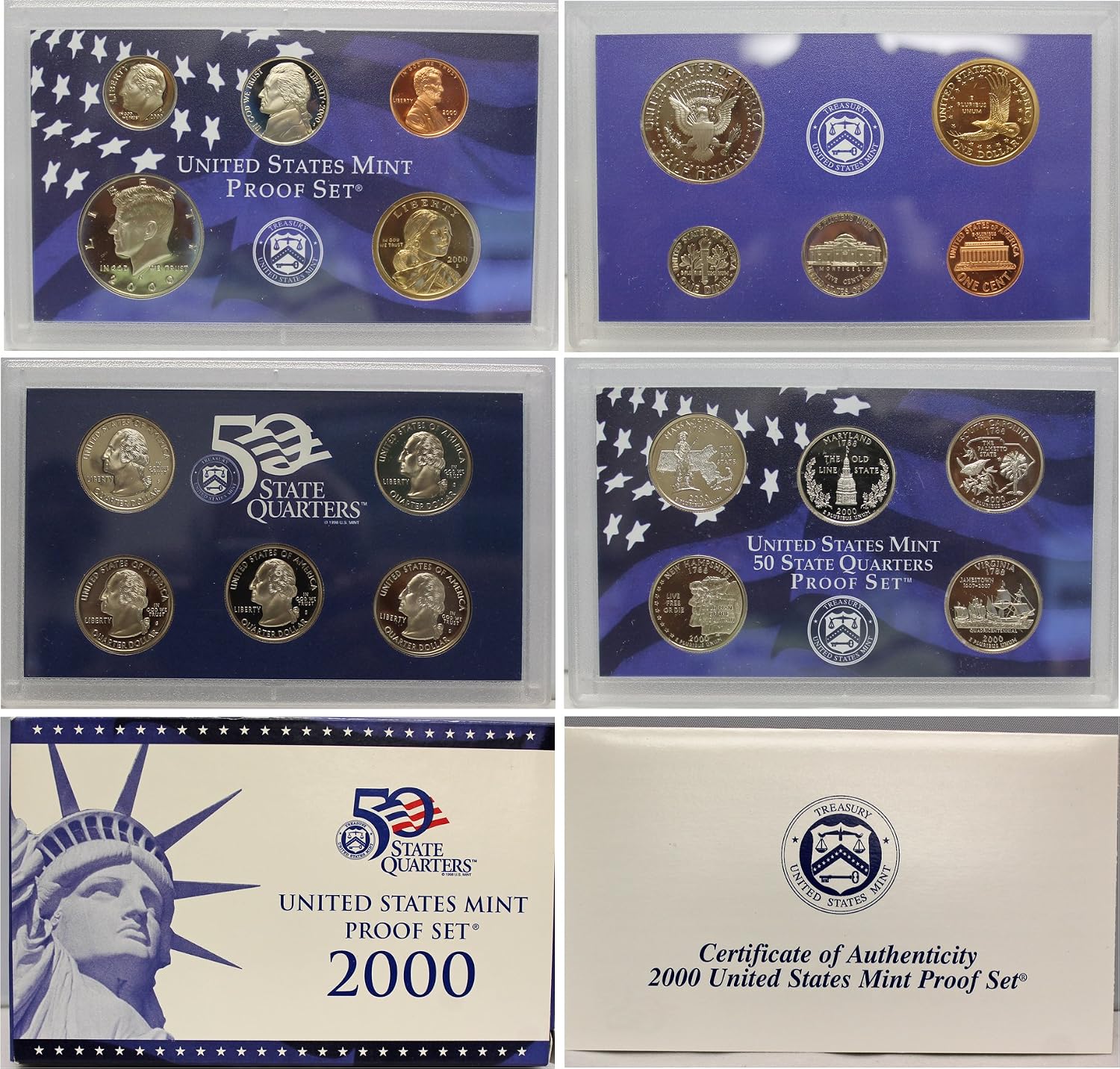 1999 S -2008 US Mint Set Clad Proof Set Run 109 coins