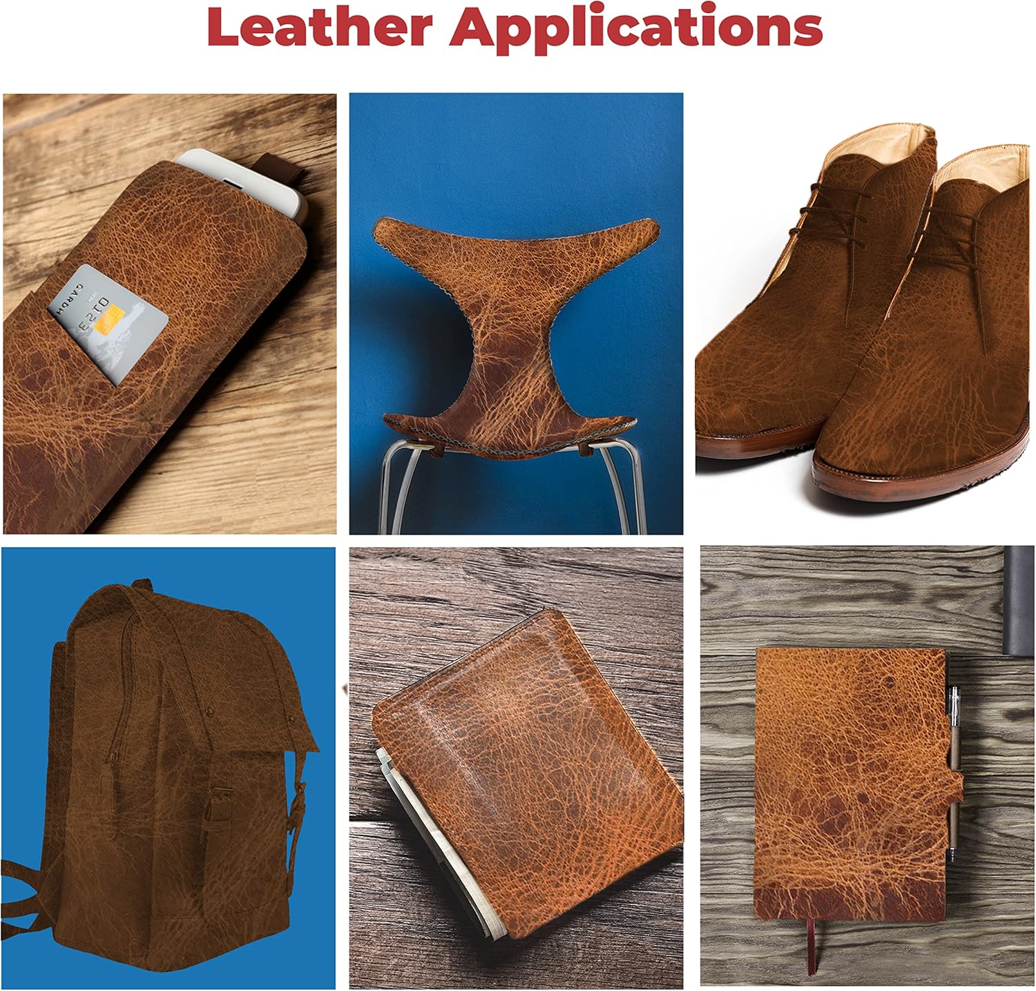 European Leather Work Buffalo Hide 8-10 oz (3-4mm) | Pre-Cut Size: 2 PCS 2.5-4 SQ FT | Vintage Tan - Full Grain Leather for Tooling, Stamping, Molding, Engraving