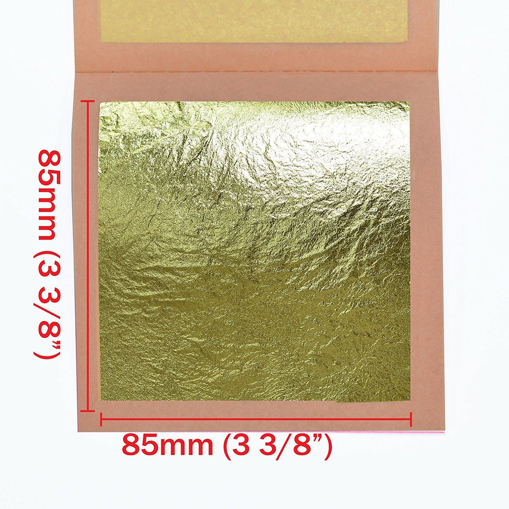 Barnabas Blattgold Gold Leaf - 22K Real Gold [25 Sheets, 3.4 inches] - Loose Sheet for Painting, Arts and Crafts