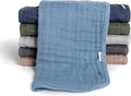 Gerber Baby Unisex Muslin Burp Cloths 72-Pack, Multi Blues Browns, Large Size 20' x 10'