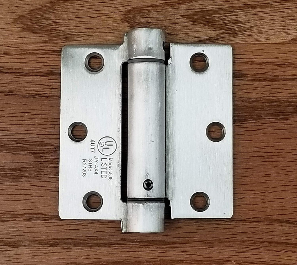 Hinge Outlet 3.5 Inch Square Stainless Steel Spring Hinges, Highly Rust Resistant, 6 Pack