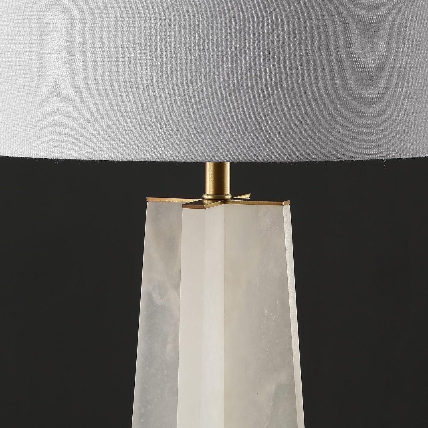 SAFAVIEH Couture Lighting Collection Gracellen Alabaster & Gold 27-inch Bedroom Living Room Home Office Desk Nightstand Table Lamp (LED Bulb Included)