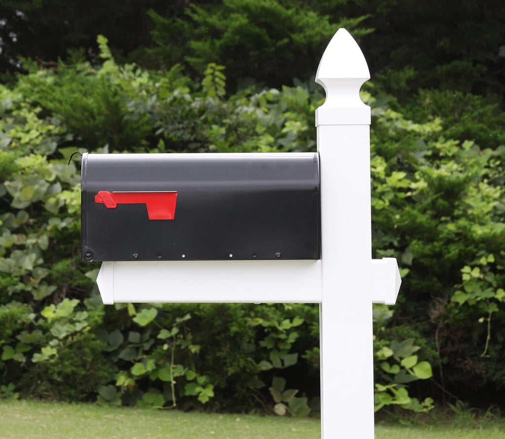 4Ever Products The Hayes Vinyl/PVC Mailbox Post (Includes Mailbox)