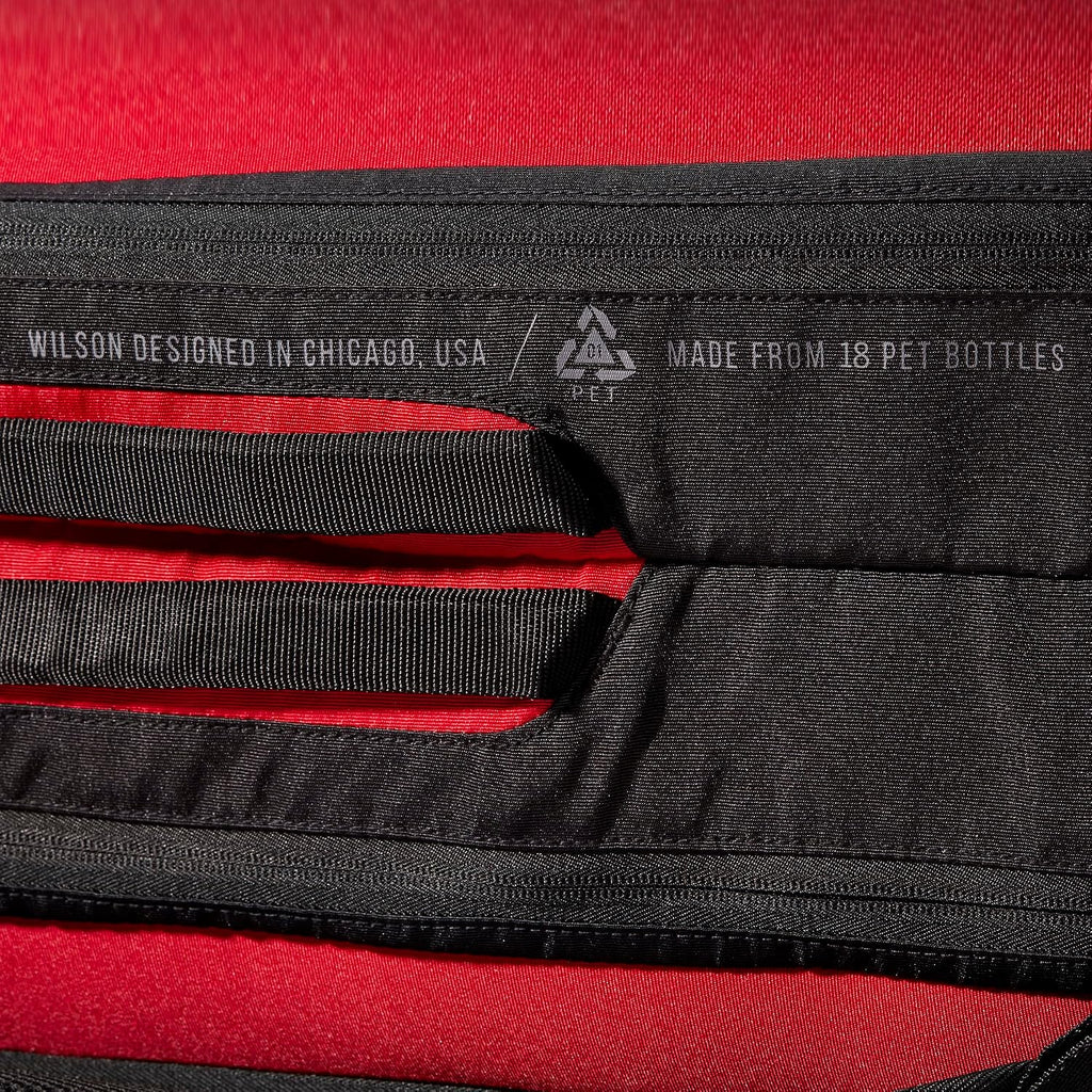 Wilson Clash V2 Super Tour Tennis Racket Bag - Red/Black, Holds up to 6 Rackets