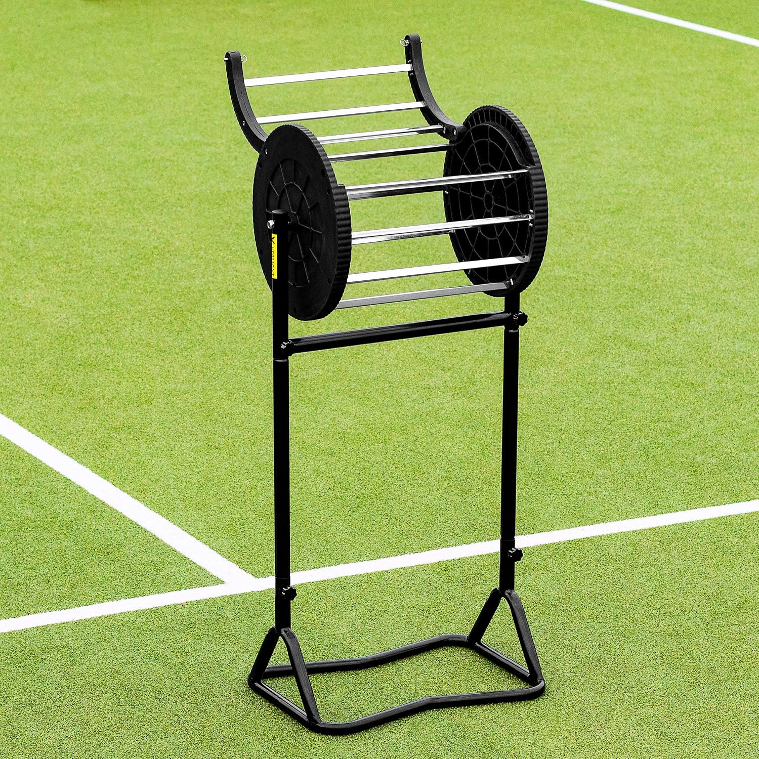 Vermont Tennis Ball Roller Mower & Hopper | 85 Ball Capacity - Convertible Pickup Roller Basket with Quick Release Pins - Lightweight, Durable Frame - Portable Training Equipment