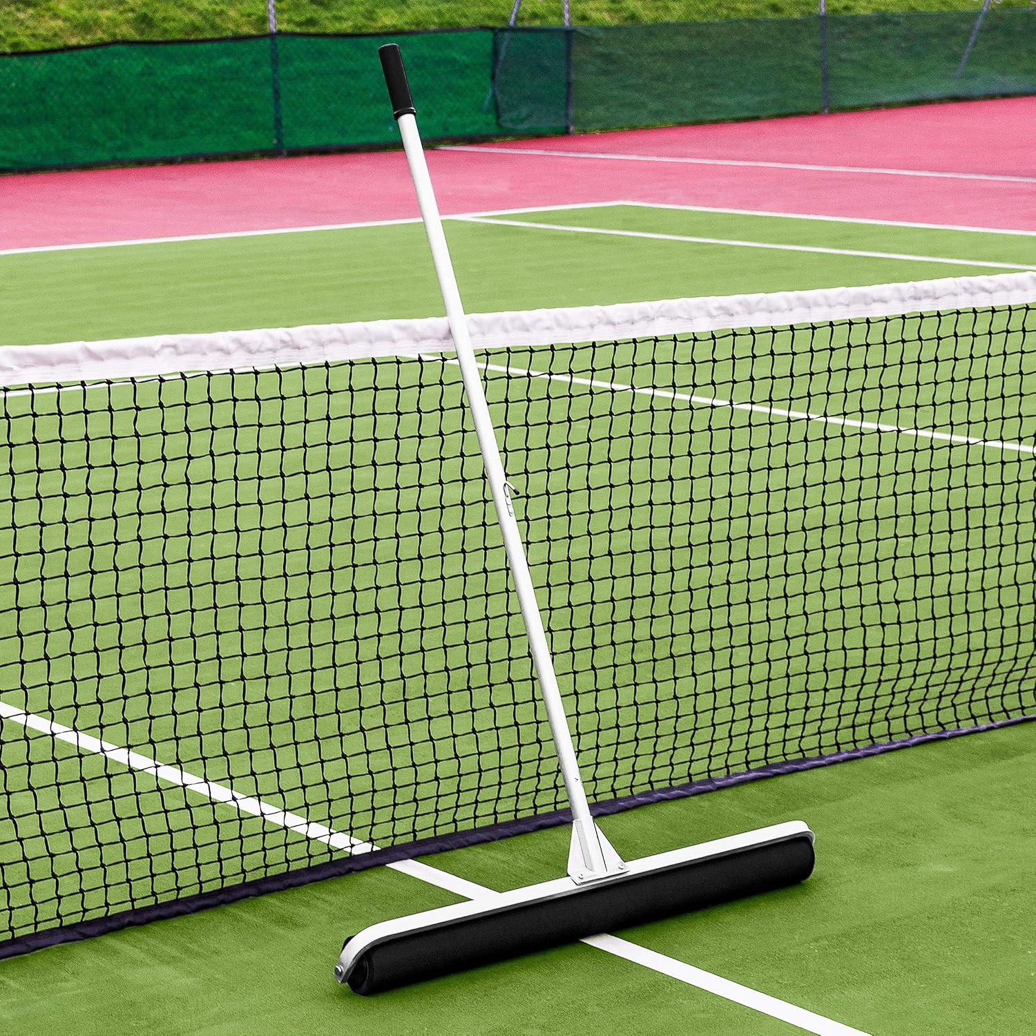 Vermont Rol-Dri Tennis Court Roller Squeegee - Blue PVA & PU Foam Tennis Squeegee | Lightweight with Exceptional Court Coverage | 36in Sweep Tennis Brush | Quick Clearing