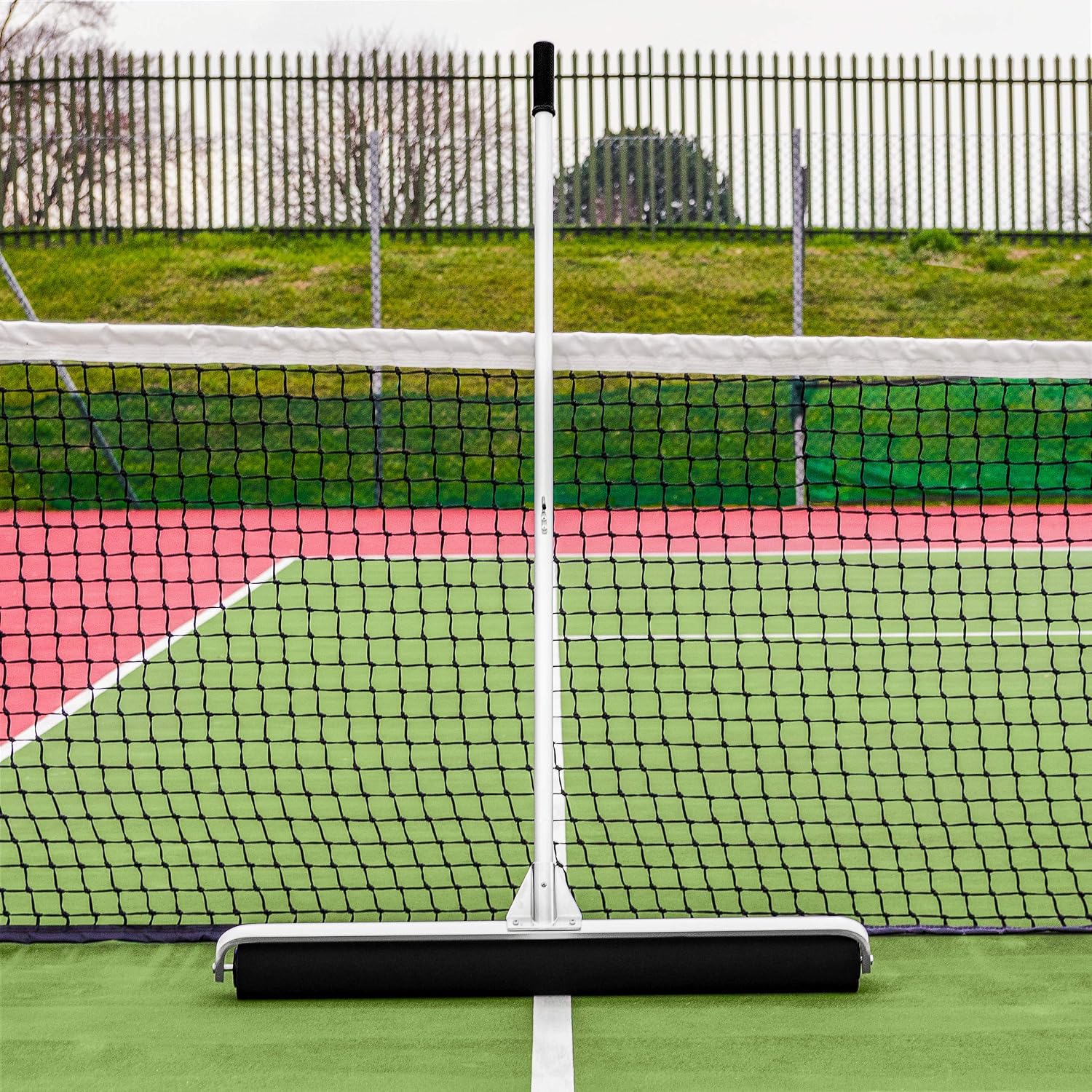 Vermont Rol-Dri Tennis Court Roller Squeegee - Blue PVA & PU Foam Tennis Squeegee | Lightweight with Exceptional Court Coverage | 36in Sweep Tennis Brush | Quick Clearing