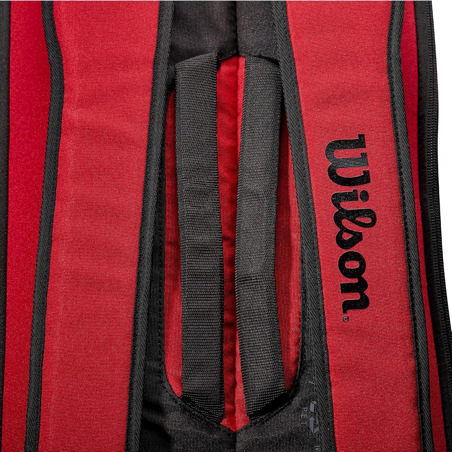 Wilson Clash V2 Super Tour Tennis Racket Bag - Red/Black, Holds up to 6 Rackets