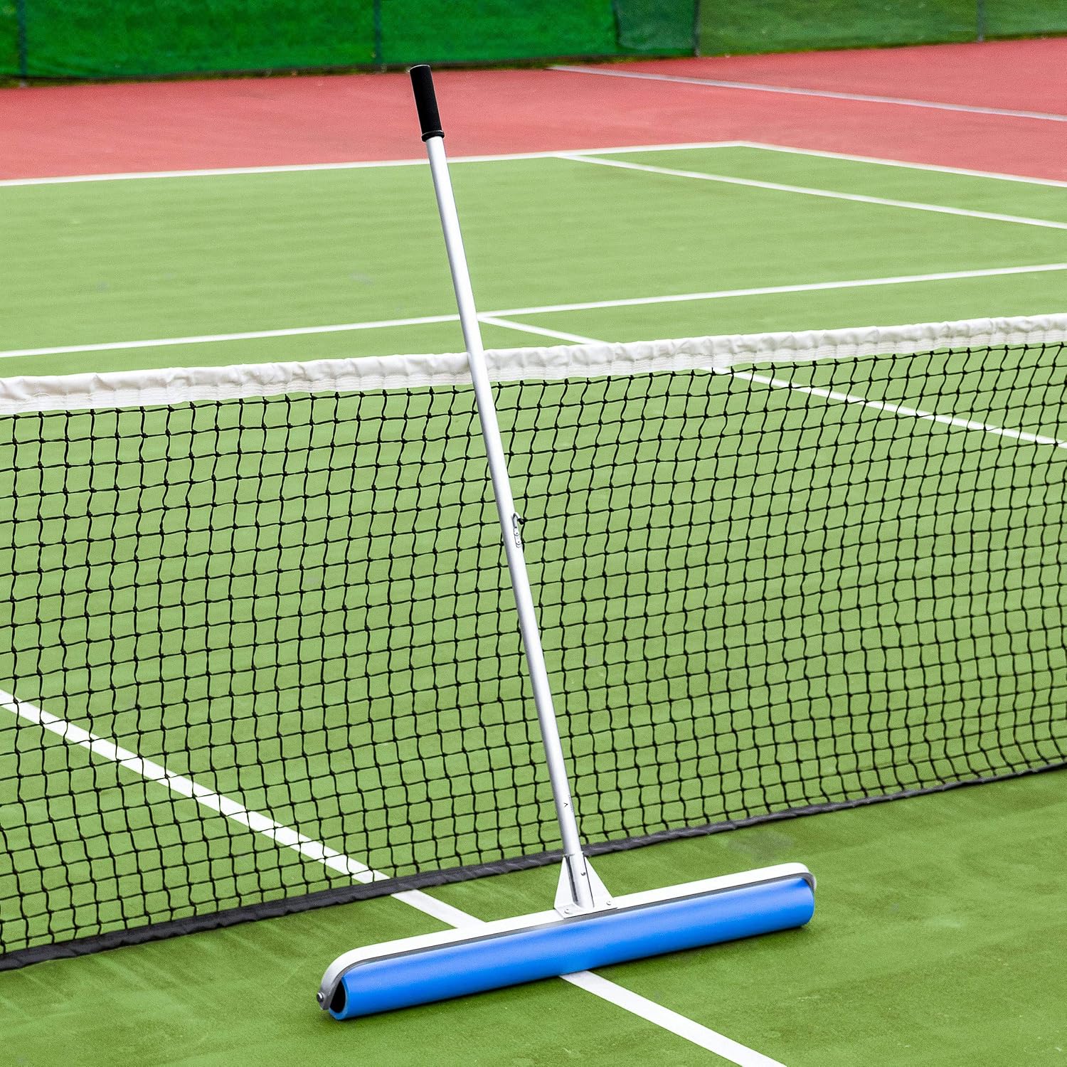 Vermont Rol-Dri Tennis Court Roller Squeegee - Blue PVA & PU Foam Tennis Squeegee | Lightweight with Exceptional Court Coverage | 36in Sweep Tennis Brush | Quick Clearing