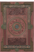 Ashling | Woven Tapestry Wall Art Hanging | Medieval Leatherized Celtic Knot Motif European Artwork | 100% Cotton USA Size 80x53